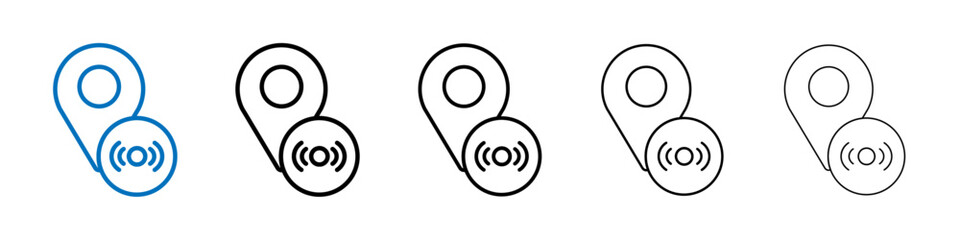 Poster - You are Here Pointer Icon Outline vector logo for web ui
