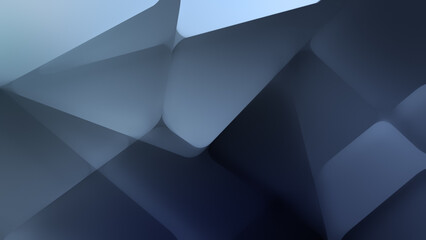 Poster - abstract background of rounded geometric shapes in blue hues. high resolution full frame modern back