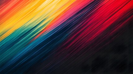 Wall Mural - abstract diagonal lines of vibrant color hues