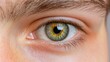 © Artittaya - Close-Up View of Human Eye with Unique Green and Yellow Iris Colors