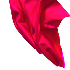 Aufkleber - The flow of vibrant crimson silk