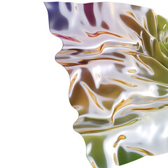 Poster - Colorful flowing liquid thermal waves abstract background