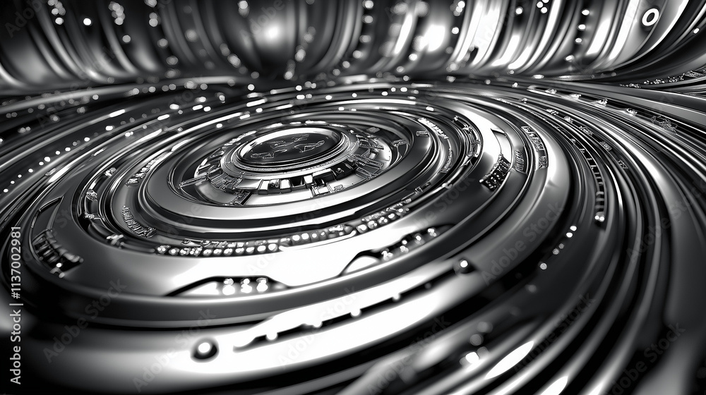 Detailed, random elements added to the surface of a larger object to ...