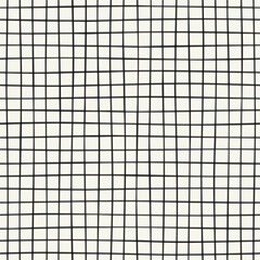 Wall Mural - vector seamless pattern. distorted abstract texture. square monochrome background. contemporary digi