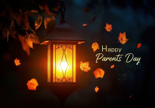Greeting cards, posters and text inscriptions for Happy Parents' Day