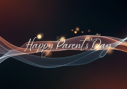 Greeting cards, posters and text inscriptions for Happy Parents' Day