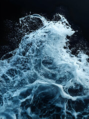 Wall Mural - Dynamic collection of water waves splashing in creative forms