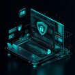 © Autchara - Cybersecurity Protection with Digital Shield Concept