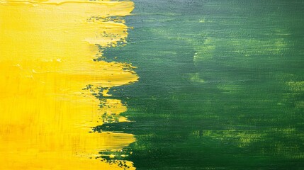 Poster - Yellow and Green Abstract Art with Smooth Blending for Vibrant Decor
