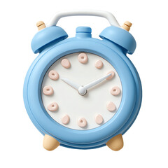 Wall Mural - Charming Blue Alarm Clock Design