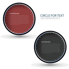 Poster - Circle infographic on white background