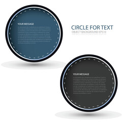 Poster - Circle infographic on white background