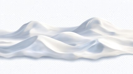 Poster - Abstract White Wave Patterns on a Light Background