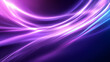 © All For One - Vibrant abstract light trails in purple hues.