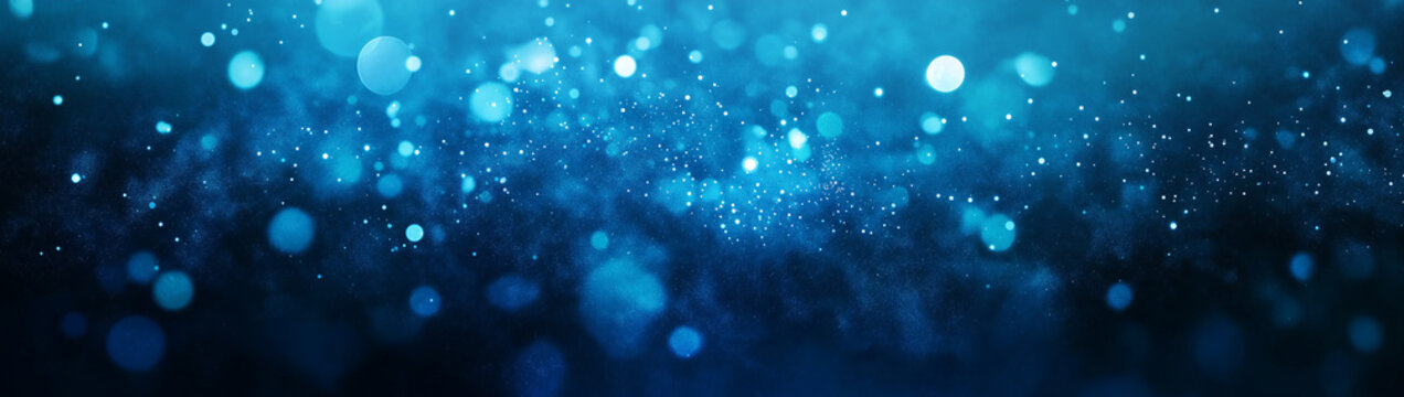 Background with nice blue particles