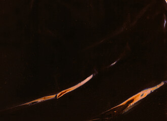 Wall Mural - old film. dust scratch texture. orange color light flare grain particles defect dirt stains weathere