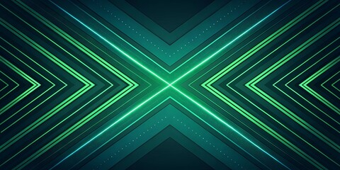 Aufkleber - A green and blue image of two arrows pointing in opposite directions