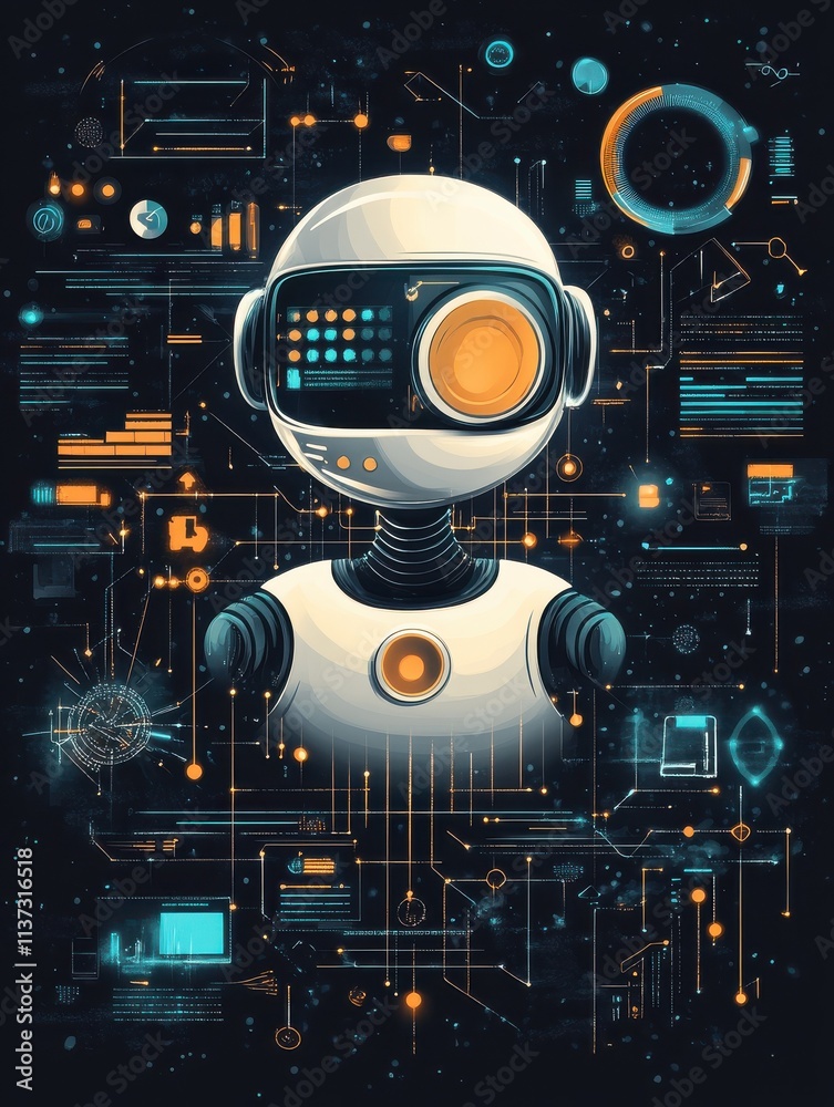 Chatbot programming abstract concept vector illustration set. Chatbot ...