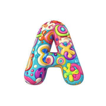 Playful cartoon-themed Small letter 