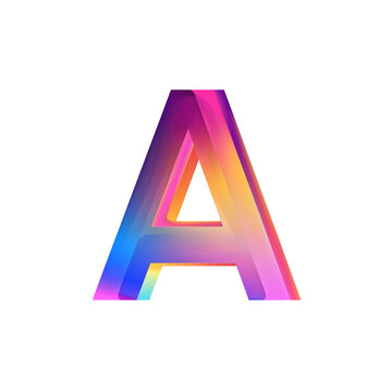 Lowercase English letters a, blocky and bold typography, geometr