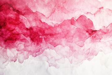 Canvas Print - A vibrant abstract watercolor design featuring soft pink and red hues, blending seamlessly to create a flowing, artistic texture.