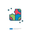 © 200degrees - The image features a colorful puzzle piece design, symbolizing problem-solving and collaboration, with vibrant colors and a simple, modern style.