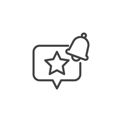 Fototapete - Feedback Notification line icon
