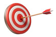 © mahafuza - red dart hitting the target