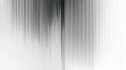 Poster - Minimalist Design with Thin Parallel Lines Gradually Transitioning Shades of Gray