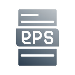 Fototapete - Eps editable gradient document icon. can be used for website, ui and mobile app.
