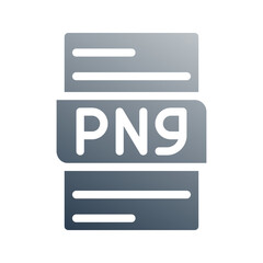 Fototapete - Png document gradient fill icon. can be used for website, ui and mobile app.