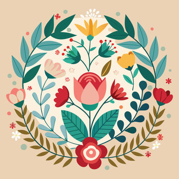 Wedding Invitation Design Elements and floral design.