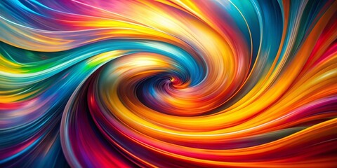 Aufkleber - Colorful Abstract Swirl Pattern Capturing Vibrant Energy in a Dynamic Visual Experience for Creative Projects and Artistic Expressions