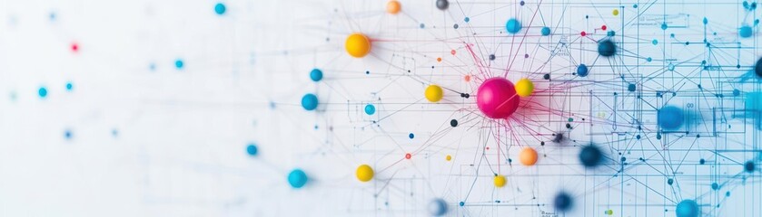 Poster - Realtime AIdriven anomaly detection in largescale networks top view with smart interface visualization futuristic tone Colored Pastel