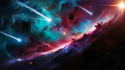 a stunning abstract galaxy background.