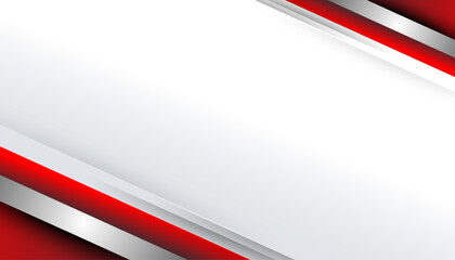 Aufkleber - Red white modern abstract background design	