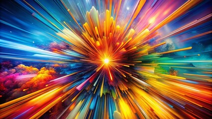 Aufkleber - Dynamic Boom Design Background Featuring Bold Colors and Energetic Patterns for Creative Projects, Perfect for Advertising, Marketing, and Digital Art Applications