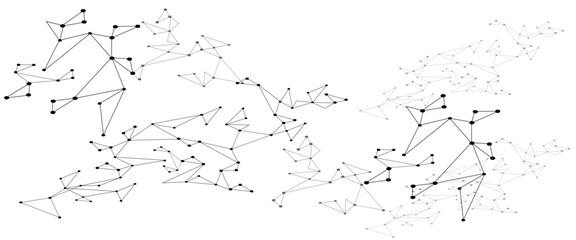 Poster - Abstract digital background of points and lines. Illustration Vector design digital technology concept. Global network connection.