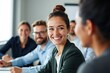 © NeedMoreMars - Professional Business Meeting with Happy Employees in Office Setting, Perfect for Teamwork and Collaboration Concepts