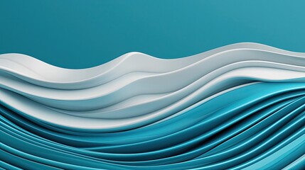 Poster - Wave abstract background idea. Wave abstract background concept. Stylish abstract waves in blue and white, perfect for modern design and backgrounds.
