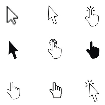 Computer Mouse Cursor Icon Set
