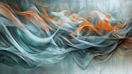 Poster - Cultural patterns in modern art dynamic sound waves in a creative environment