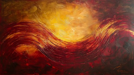 Poster - Abstract representation of heartfelt voice artistic space digital art colorful environment wide view emotional resonance