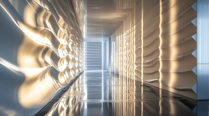 Poster - Exploring modern architecture abstract representation of clear articulation in visual art and contemporary interior design