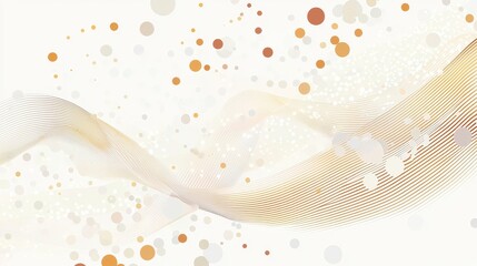 Poster - Soft rhythmic pulses of light dots expressing emotions in abstract art digital art environment creative perspective