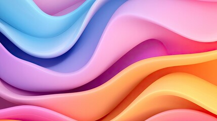 Leinwandbilder - Wave abstract background concept. Vibrant waves of color blend seamlessly, creating a dynamic abstract design.