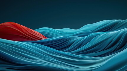 Poster - Wave abstract background concept. Abstract waves of blue and red, creating a dynamic and fluid visual experience.