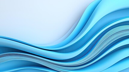 Aufkleber - Wave abstract background concept. Abstract waves of blue create a calming and modern background design for various uses.