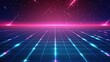 © Amien19 - Retro Futuristic Grid Landscape