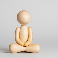 a photostock of a white humanoid figure sitting on the floor, isolated on a clean white background, 